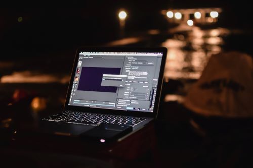 laptop with backlit keyboard